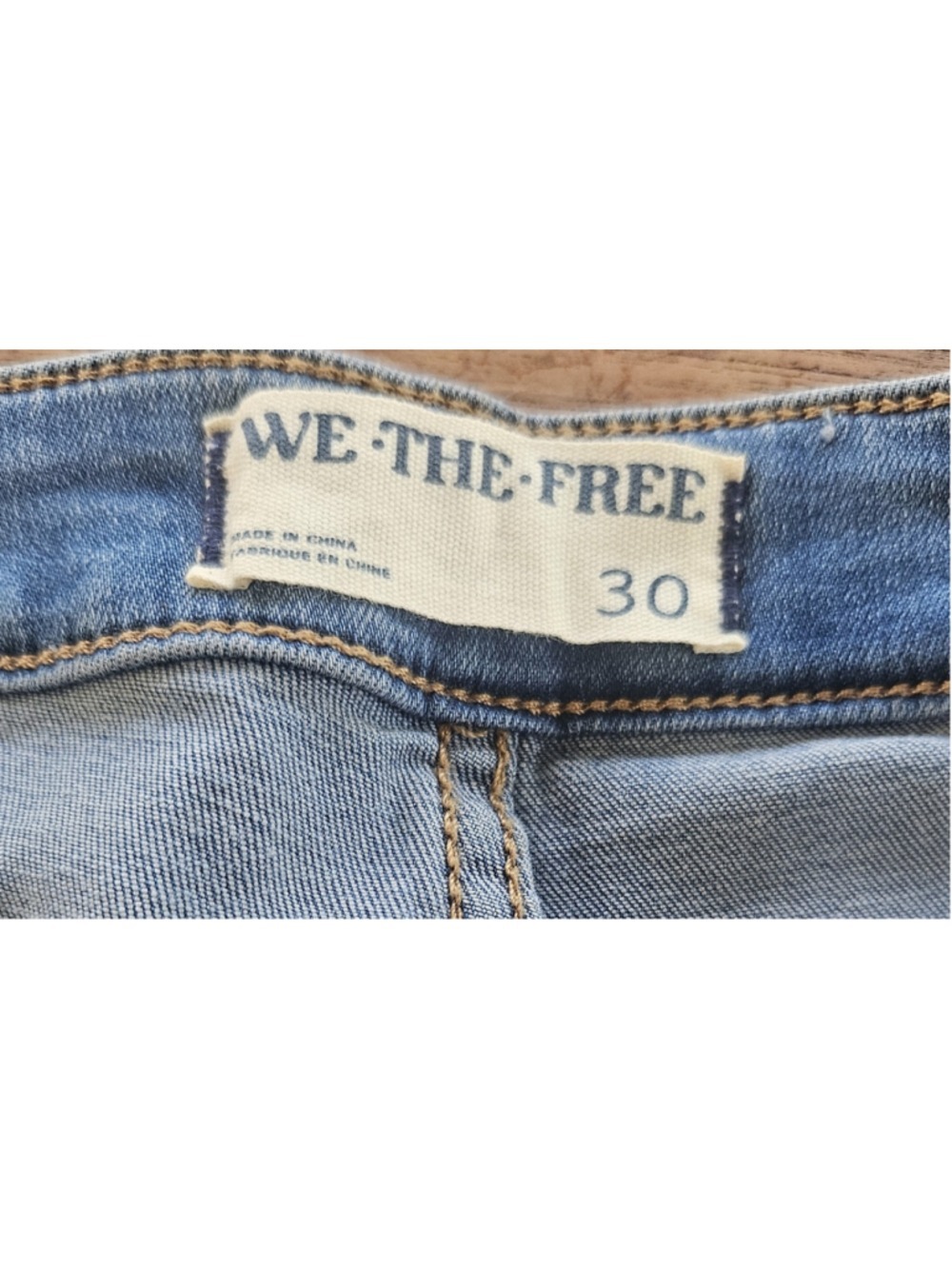 NWT We The Free Just Float On Flare Bell Bottom Jeans in Love Letters Size 30 - Picture 5 of 8